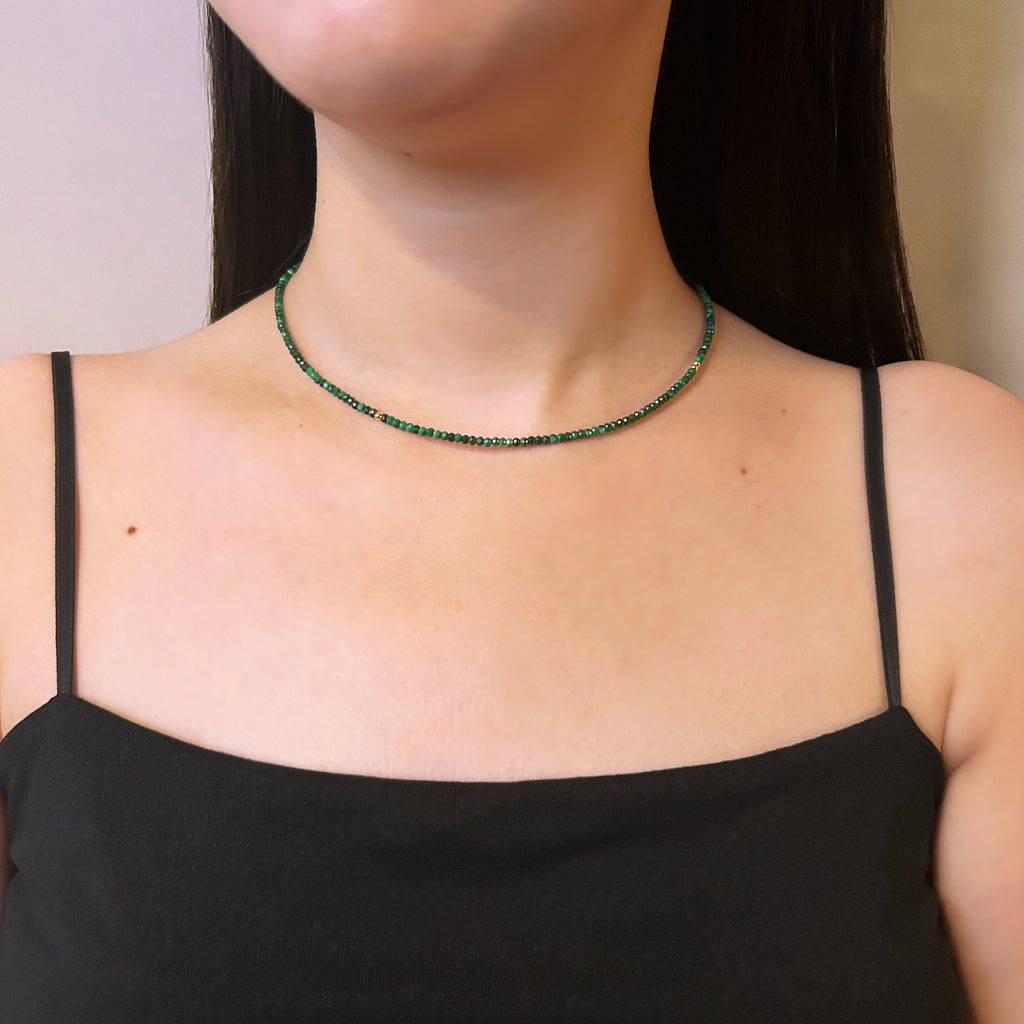 【rn】 Mille 《 Malachite 》 Necklace