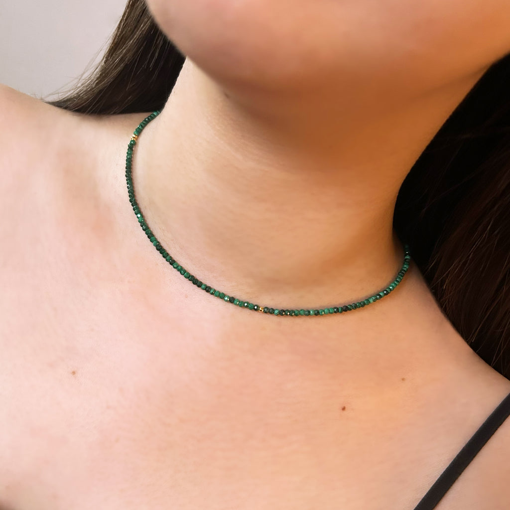 【rn】 Mille 《 Malachite 》 Necklace