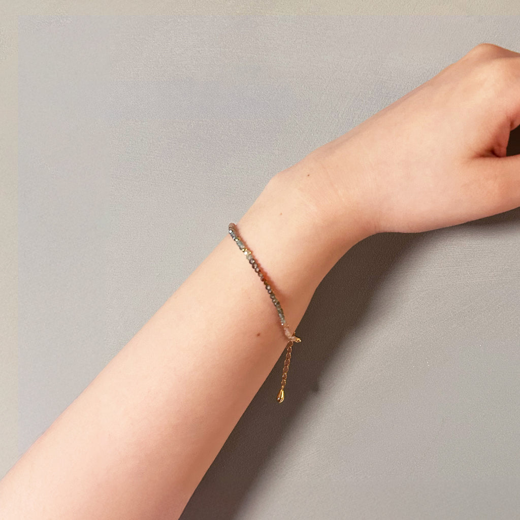 【rn】 Mille 《 Natural zircon 》 Bracelet