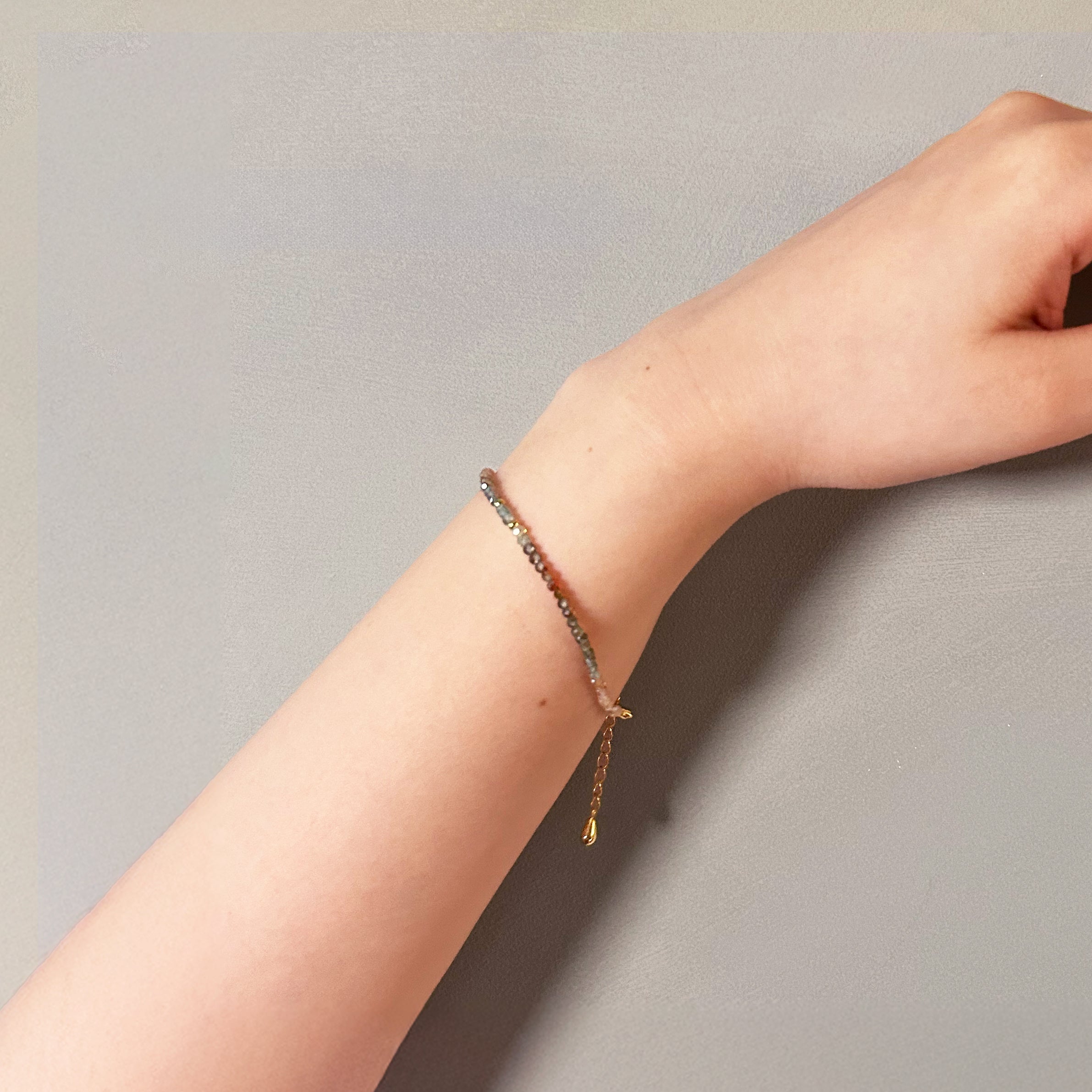 【rn】 Mille 《 Natural zircon 》 Bracelet