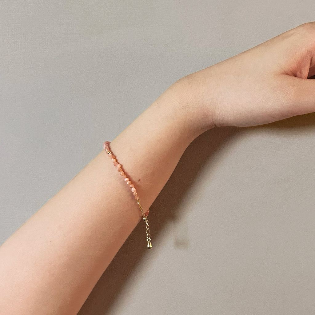 【rn】 Mille 《 Rhodochrosite 》 Bracelet