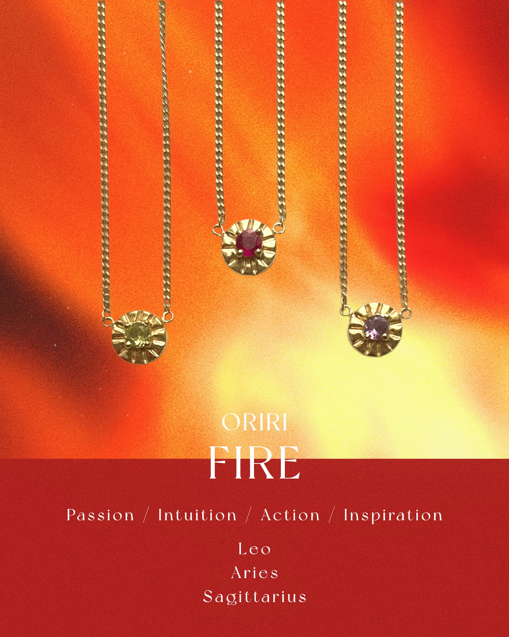 【Aries】ORIRI《 Ruby 》Necklace