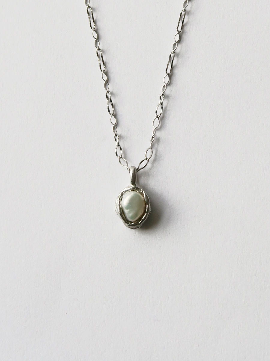 The World Is My Oyster 《Necklace》（Pearl） Silver